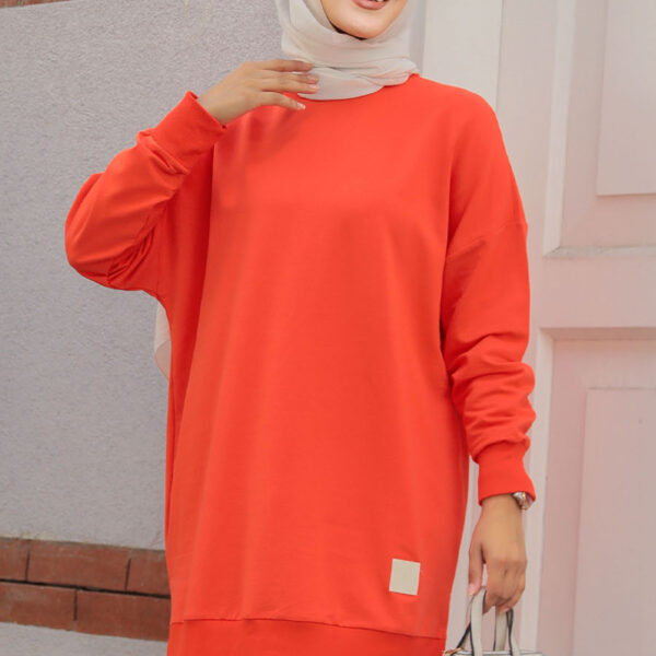 سترة حجاب حمراء فاتحة 30644ak