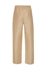 بنطلون بيج فضفاض من الكتان - صورة من 2