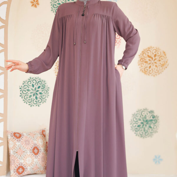 عباية حجاب بسحاب مغبرة 45290gk