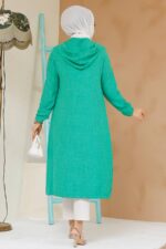 معطف الحجاب الأخضر انغلق 70792y - صورة من 3