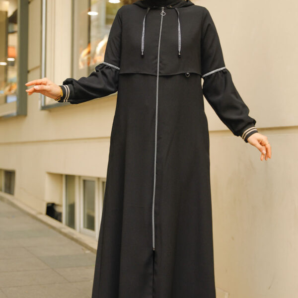 عباية حجاب سوداء مقنعين 62602s