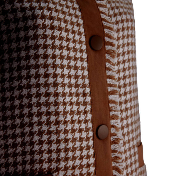 سترة مفصلة من بلاط Grosgrain وشرابة