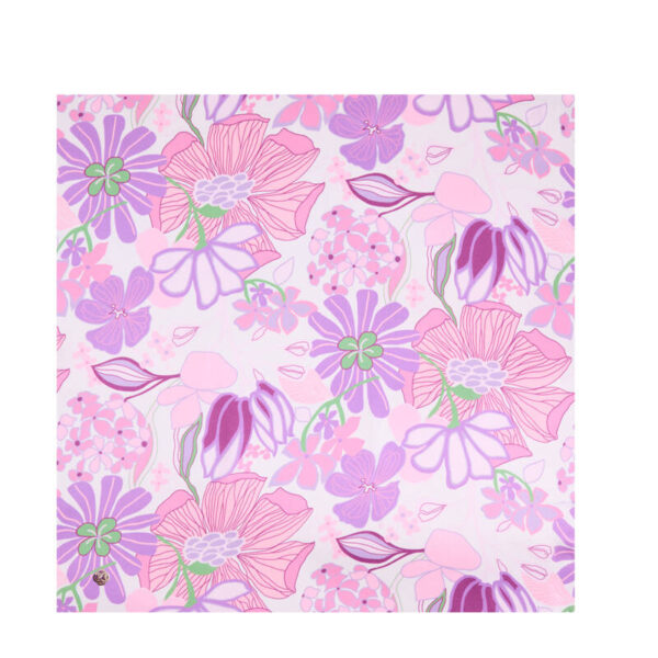 أرجواني 30x30 وشاح منقوشة