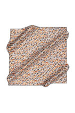 الأزهار منقوشة الحرير كريب الحرير وشاح