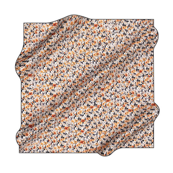 الأزهار منقوشة الحرير كريب الحرير وشاح