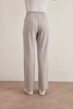 بنطلون مرن بحزام سميك حجري - صورة من 5