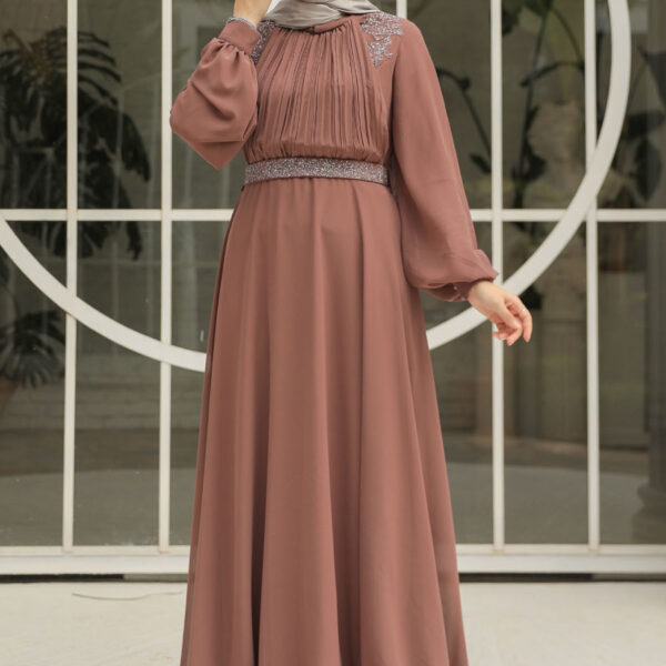 فستان سهرة حجاب - فستان سهرة حجاب الجمل مفصل 25879c